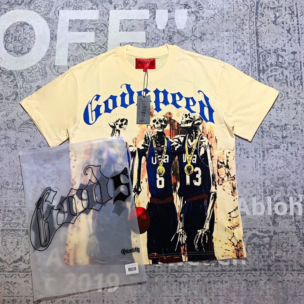 Godspeed Mainline 2024 Archives Skeleton Basketball Graphic Tee Men's S NWT